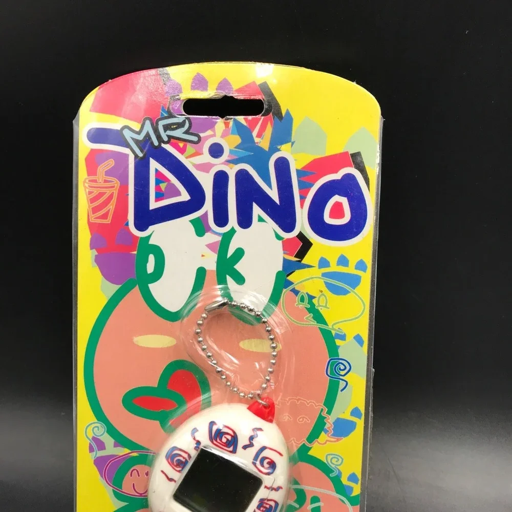 Mr. Dino Handheld Personal Pet Electronic Game (FOW-02, White) - NEW